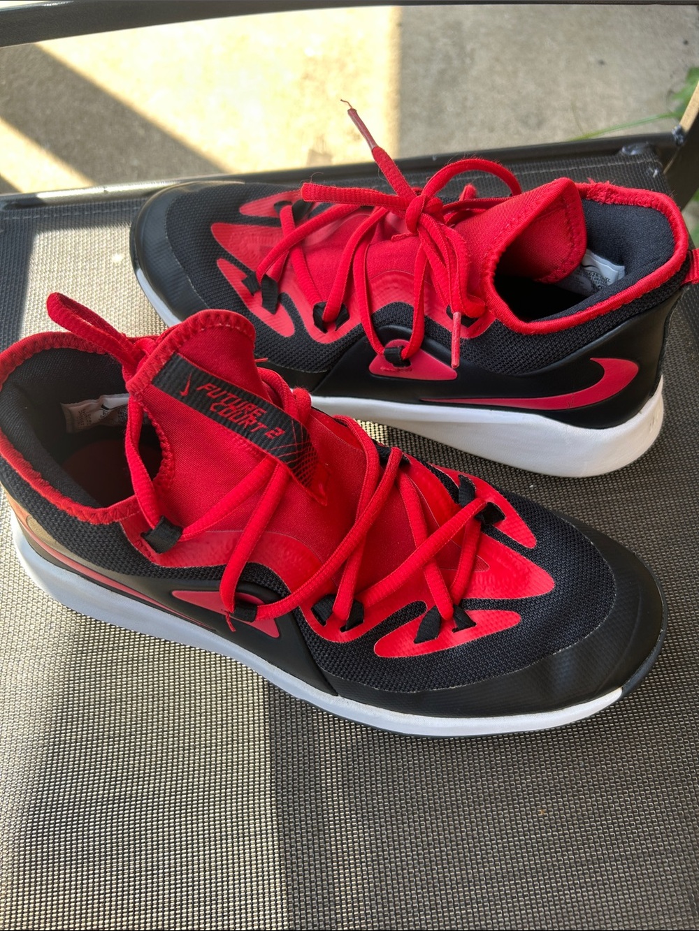Nike Kids Red and Black Sneakers